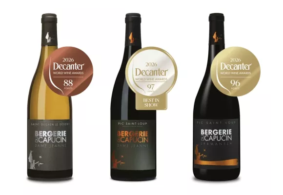 Decanter World Wine Awards 2026 : trois vins présentés, trois vins médaillés