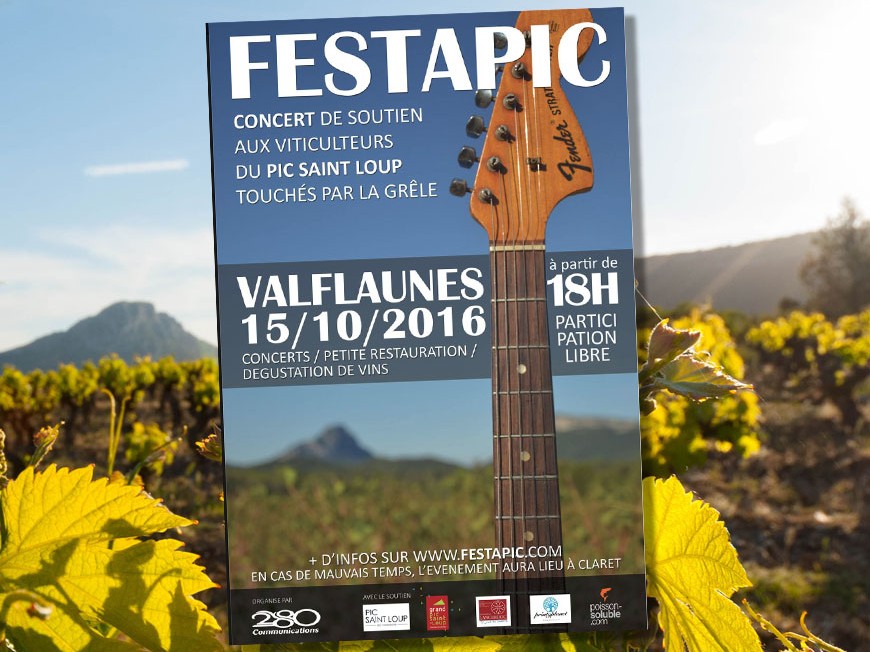 Concert de soutien Festapic aux vignerons du Pic Saint Loup